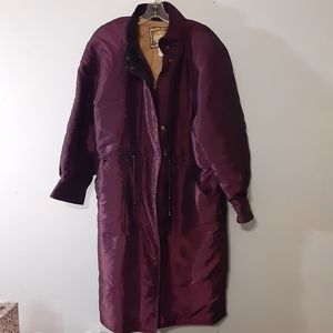 Vintage Innovations by Izzi Long Quilted Coat Size Medium